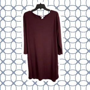 Mid length Maroon Business Dress